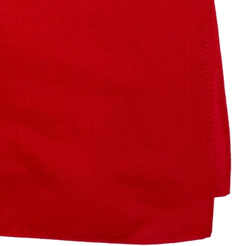 MD Style 100% Cotton Solid Color Bandana for Men & Women 22" x 22" Handkerchief Headband Scarf - Image 2